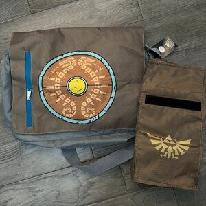 Legend of Zelda Breath of the Wild Messenger Bag and Insulated Lunch Bag NWT